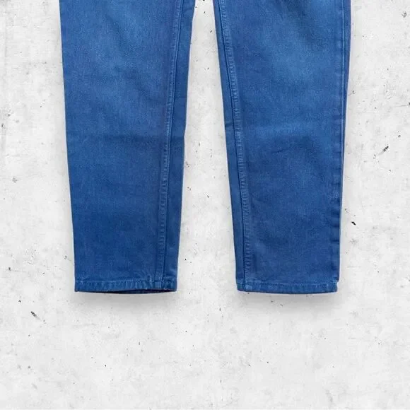 Vtg 90s Guess Jeans USA Jeans, Red Patch, High Rise Tapered Leg, USA Made 28 30 - Picture 4 of 7